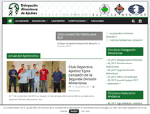 Tablet Screenshot of ajedrezalmeria.es